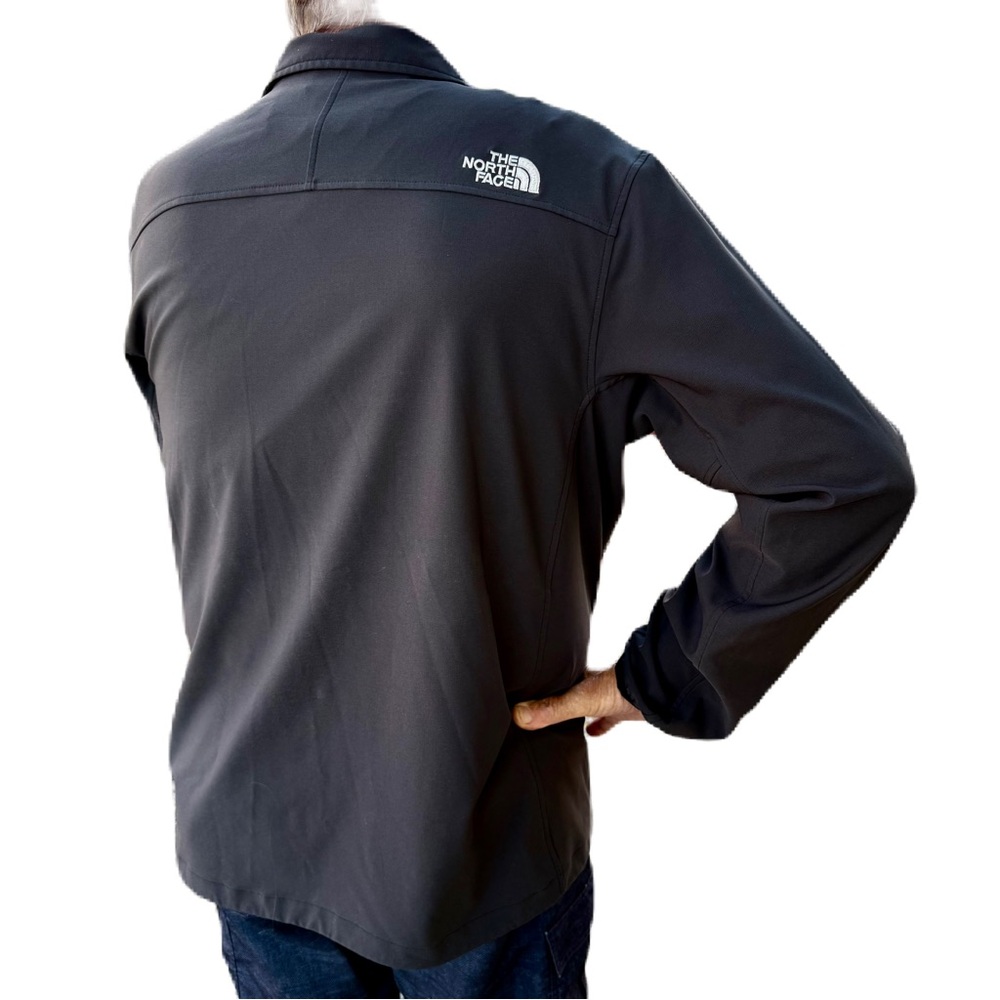 The North Face pullover windbreaker 1/4 zip stand collar hidden chest pocket - Picture 5 of 15